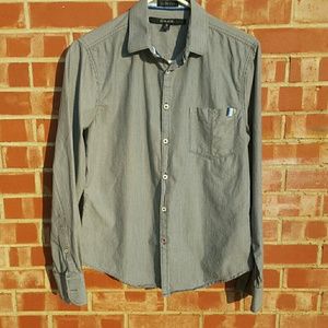 CJ Black Slim Fit Medium Mens Dress Shirt